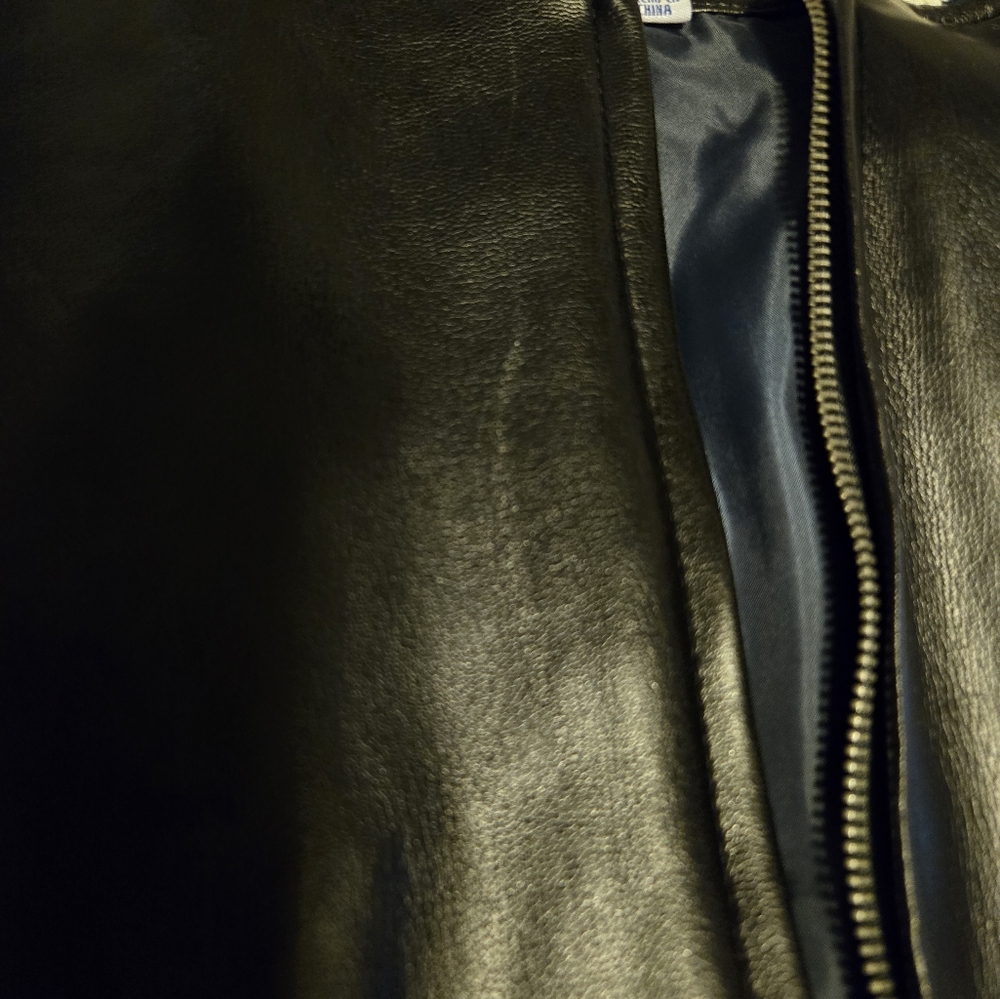 NFL Blue and Gray Varsity Bomber Jacket with Patch Embellishments - Picture 7 of 7